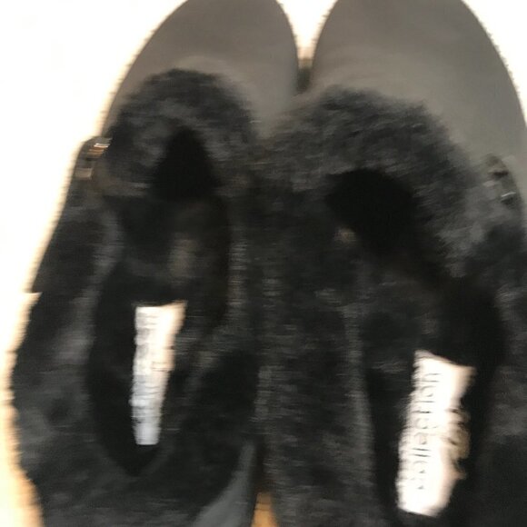 Clarks ROSEVILLE BLACK LEATHER CLOGS SIZE 5.5 NEW - Picture 4 of 6